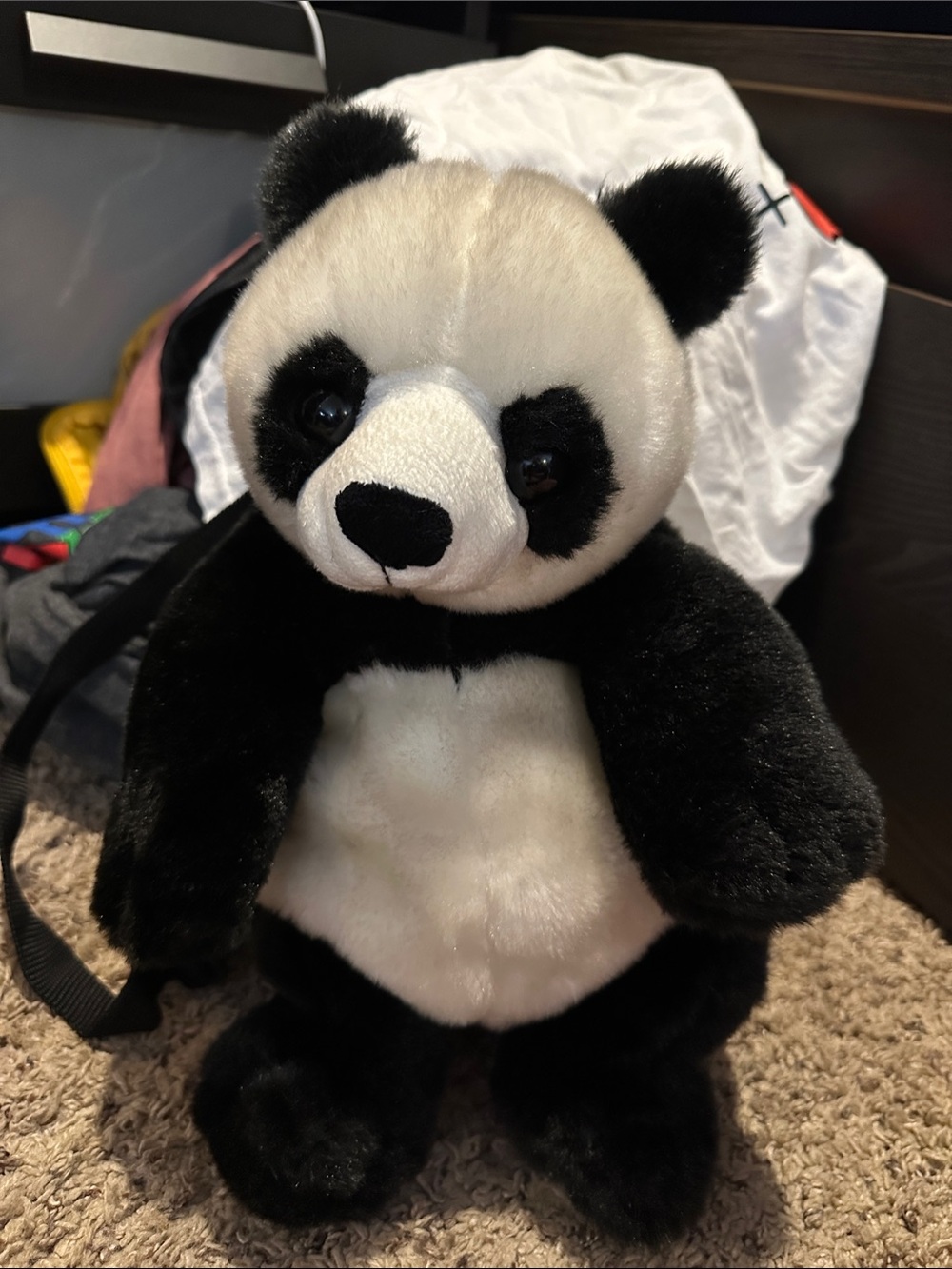 Cuddly Panda Plush Toy - Black and White Stuffed Animal Backpack